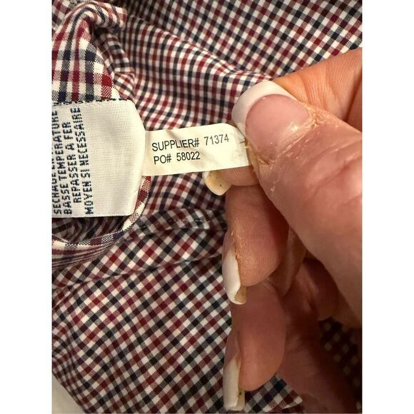 Ralph Lauren Men’s Classic Fit Button Down Shirt Sz. L Red/White/Blue Plaid - Picture 13 of 13